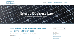 Desktop Screenshot of energybusinesslaw.com