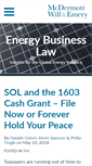 Mobile Screenshot of energybusinesslaw.com